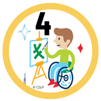 COLOR OUR WORLD Kids Level 4 Badge