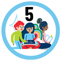 COLOR OUR WORLD Kids Level 5 Badge