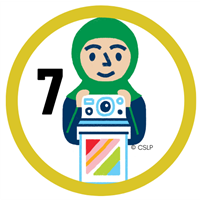 COLOR OUR WORLD Kids Level 7 Badge