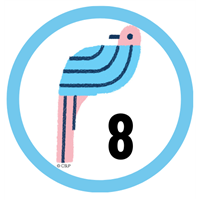 Eight Book!  Badge